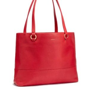 Hammitt Andersen Leather Tote Leather - Winter Cherry